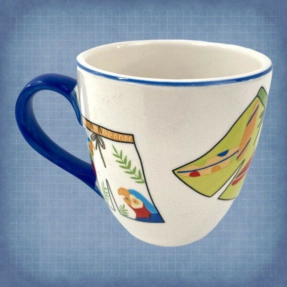 Canterbury Potteries 3 Coffee Tea Mugs 4" Beach Summer Hawaiian - Picture 8 of 12